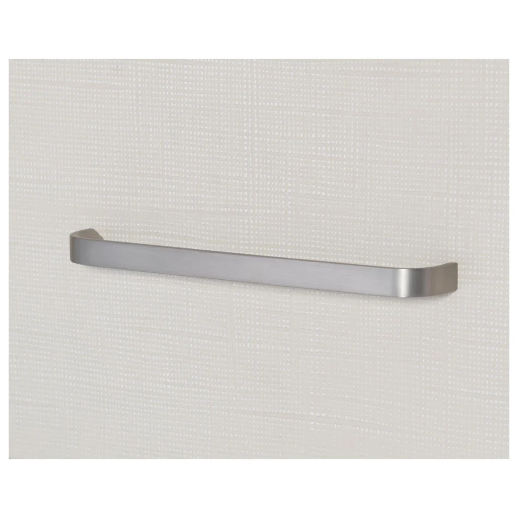 Nightstand: drawer handle and finish detail